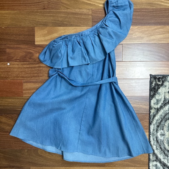 Lulu's Light Blue Ruffle Dress - Picture 2 of 3